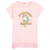 Футболка для девочек Koton 4SKG10046AK 134 - 140 см / Розовый