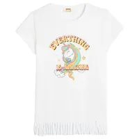 Tricou pentru fete Koton 4SKG10046AK 110 - 116 cm / White