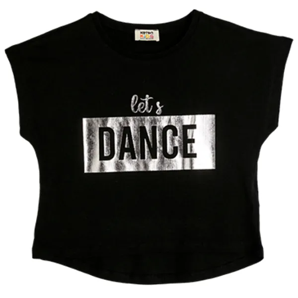 Tricou pentru fete Koton 4SKG10020AK 134 - 140 cm / Black photo 1 Tricou pentru fete Koton 4SKG10020AK 134 - 140 cm / Black photo 1