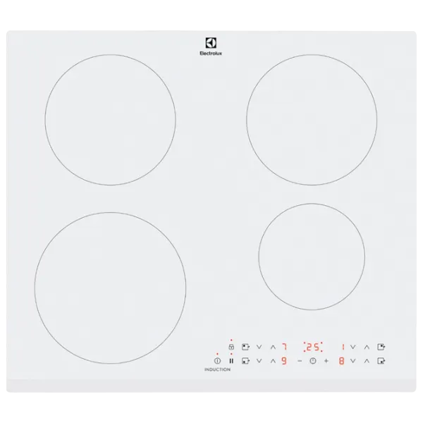 Plită încorporabilă cu inducție Electrolux LIR60430BW Vitroceramică/ White photo 1