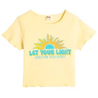 Tricou pentru fete Koton 4SKG10218AK 122 - 128 cm / Yellow