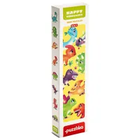 Set de puzzle-uri Puzzlika Dinozauri fericiți 2+/ Numărul de piese: 16