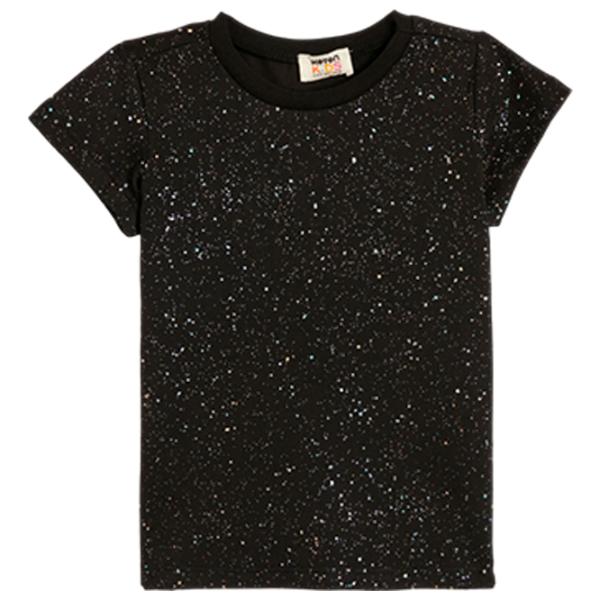 Tricou pentru fete Koton 4SKG10050AK 110 - 116 cm / Black photo 1 Tricou pentru fete Koton 4SKG10050AK 110 - 116 cm / Black photo 1