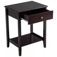 Noptiere Costway HW65744BN-2 62 x 47 x 36/ MDF/ Brown