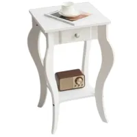 Тумбочки Costway HW66939WH-2 65.5см x 38см x 38см/ МДФ/ White