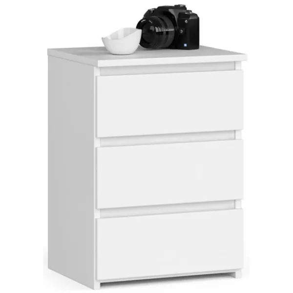 Noptiere Akord CL3 40 57 x 40 x 35/ PAL melaminat/ White photo 1