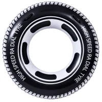 Надувной круг Avenli 37600 Винил/ Черный Белый