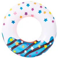 Надувной круг Avenli 37601 Винил/ Разноцветный Белый