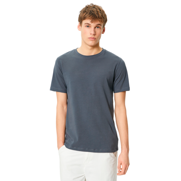 Tricou pentru bărbați Koton 4SAM10035HK 4% elastan/ Antracit photo 1 Tricou pentru bărbați Koton 4SAM10035HK 4% elastan/ Antracit photo 1