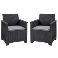 Set mobilă terasă Keter Elodie Plastic/ Plastic/ Graphite