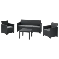 Set mobilă terasă Keter Elodie Set + Chicago Aluminiu/ Plastic/ Plastic/ Brown