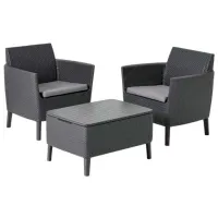 Набор мебели для террасы Keter Salemo Пластик/ Пластик/ Пластик/ Графитовый