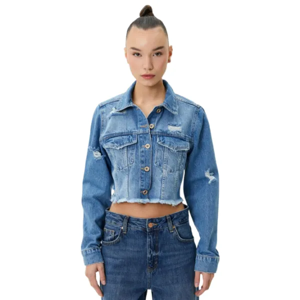 Jachetă pentru femei Koton 4SAL50002MD Demisezon/ Blue photo 1