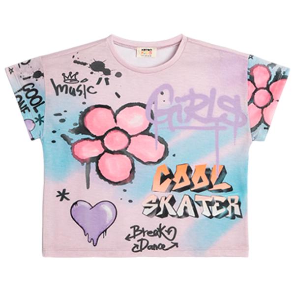 Tricou pentru fete Koton 4SKG10242AK 146 - 152 cm / Pink photo 1 Tricou pentru fete Koton 4SKG10242AK 146 - 152 cm / Pink photo 1