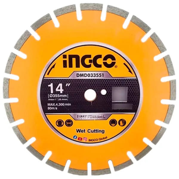 Disc diamantat segmentat INGCO DMD033551  photo 1 Disc diamantat segmentat INGCO DMD033551  photo 1