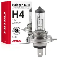 Автомобильная лампа Amio 01268 Галоген/ H4/ P43t/ 60 Вт