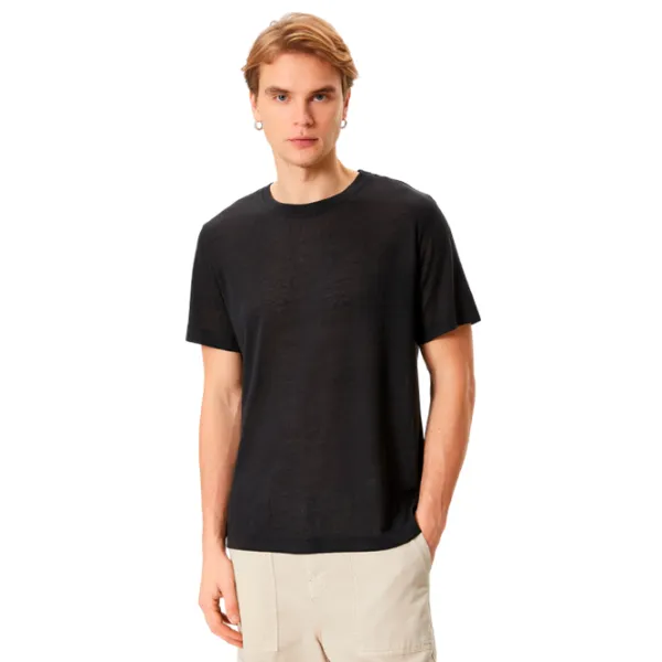 Tricou pentru bărbați Koton 4SAM10273HK 100% poliester/ Black photo 1 Tricou pentru bărbați Koton 4SAM10273HK 100% poliester/ Black photo 1