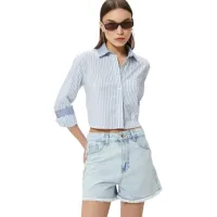 Шорты для женщин Koton 4SAL40017MD 34/ Светло-синий