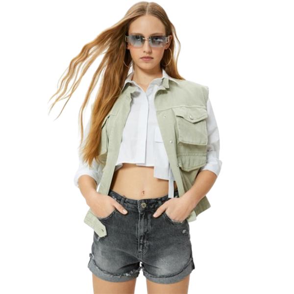 Pantaloni scurți pentru femei Koton 4SAL40018MD 40/ Black photo 1 Pantaloni scurți pentru femei Koton 4SAL40018MD 40/ Black photo 1