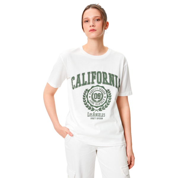 Tricou pentru femei Koton 4SAL10648IK 100% bumbac/ White photo 1