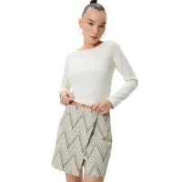 Pantaloni scurți pentru femei Koton 4SAL40007IW 38/ Ecru