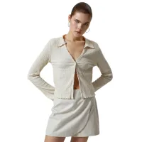 Pantaloni scurți pentru femei Koton 4SAL40004IW 40/ Cream