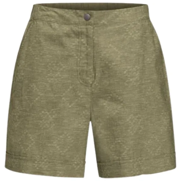 Шорты для женщин Jack Wolfskin Karana Shorts W L/ Dark Olive Green photo 1
