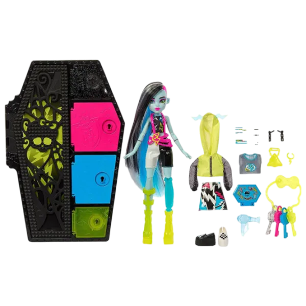 Set Mattel Monster High Neon Frigh Frankie Stein HNF79  model / 4+ photo 1
