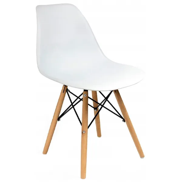 Scaun de bucătărie Jumi Eva SD-972568 Plastic/ White photo 1 Scaun de bucătărie Jumi Eva SD-972568 Plastic/ White photo 1