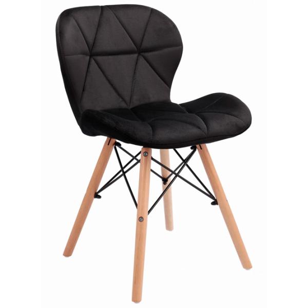 Кухонный стул Jumi Velvet SD-940369 Бархат/ Черный photo 1 Кухонный стул Jumi Velvet SD-940369 Бархат/ Черный photo 1