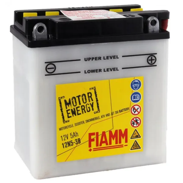 Acumulator moto Fiamm 12N5.5-3B 45 A/ 5.5 Ah photo 1