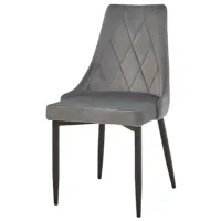 Scaun de bucătărie Signal Trix B Catifea/ Black Gray