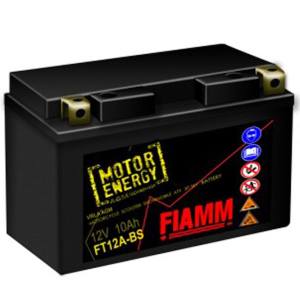 Аккумулятор для мотоцикла Fiamm FT12A-BS 10 Ач photo 1
