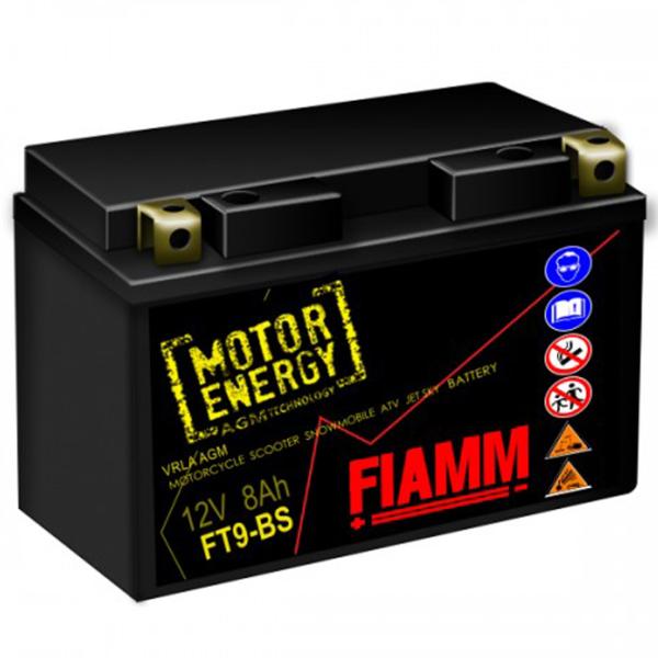 Acumulator moto Fiamm FT9-BS 110A/ 8 Ah photo 1