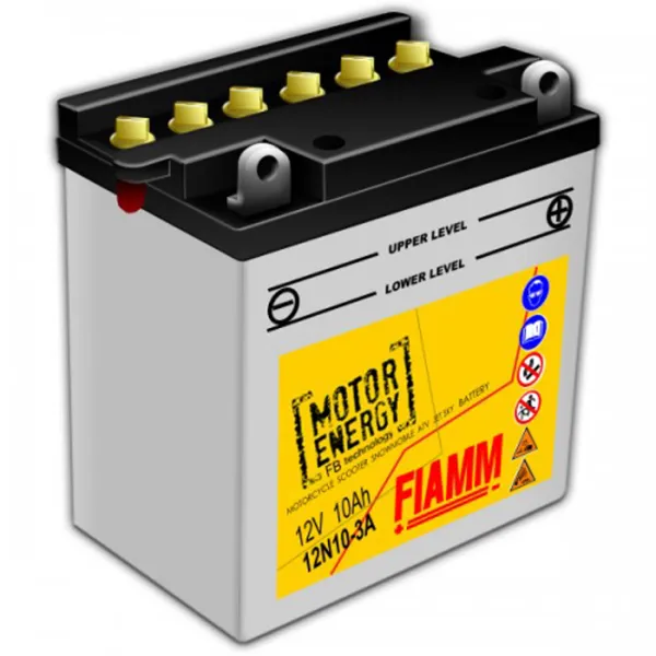 Аккумулятор для мотоцикла Fiamm 12N10-3A 100A/ 10 Ач photo 1