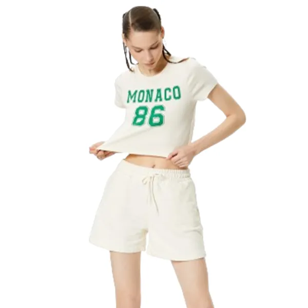 Pantaloni scurți pentru femei Koton 4SAL40005IK XL/ Beige photo 1