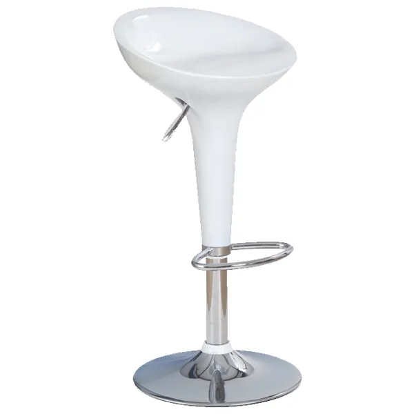 Scaun de bar Halmar H17 Plastic / Metal / White photo 1