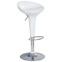 Барный стул Halmar H17 Пластик / Металл / Белый