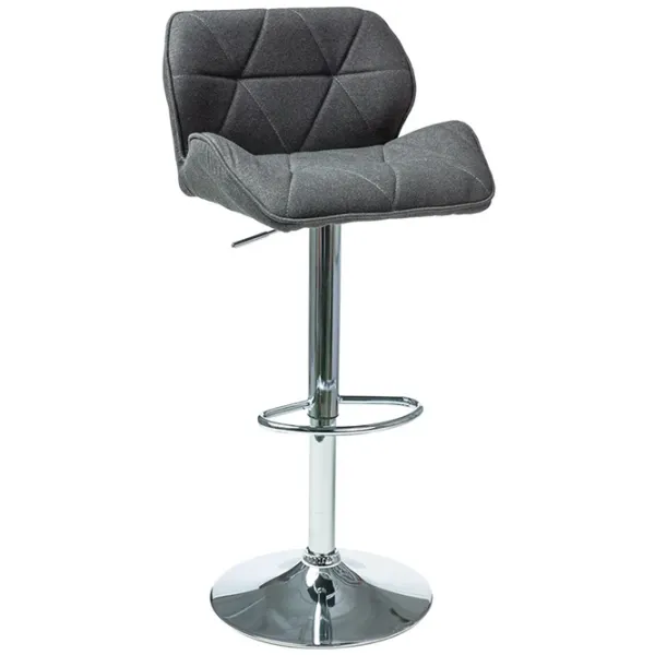 Scaun de bar Signal C-122 Stofă/ Metal/ Dark Grey photo 1