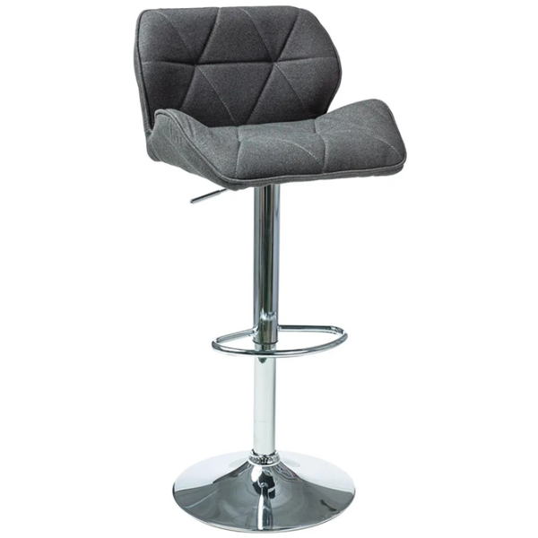 Scaun de bar Signal C-122 Stofă/ Metal/ Dark Grey photo 1