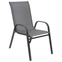 Scaun de grădină Strend Pro LEQ Karen Metal/ Textil/ Gray