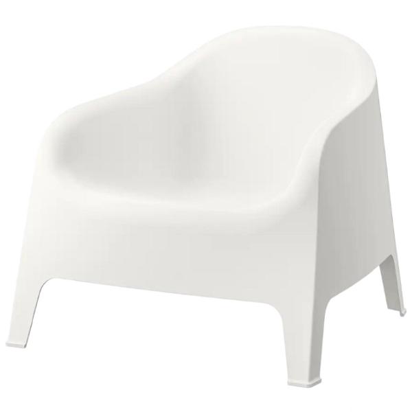 Scaun de grădină Ikea Skarpo Plastic/ Plastic/ White photo 1 Scaun de grădină Ikea Skarpo Plastic/ Plastic/ White photo 1