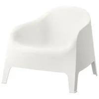 Scaun de grădină Ikea Skarpo Plastic/ Plastic/ White