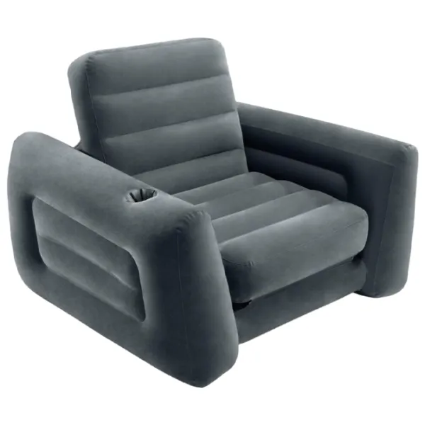 Fotoliu gonflabil Intex 66551 224 x 117 x 66/ Gray photo 1