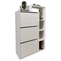 Обувной шкаф Fabulous Lego 143см x 90см x 32см/ White/ Белый