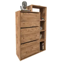 Обувной шкаф Fabulous Lego 143см x 90см x 32см/ Pine/ Сосна