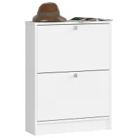 Dulap pentru încălțăminte Akord 2 80 x 60 x 20/ White/ White