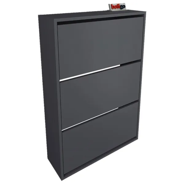 Dulap pentru încălțăminte Fabulous 3D 110 x 73.6 x 24/ Anthracite/ Anthracite photo 1