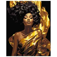 Картина по номерам BrushMe Одетая в лучи BSB0012FC 50 x 40 см/ Вертикальная