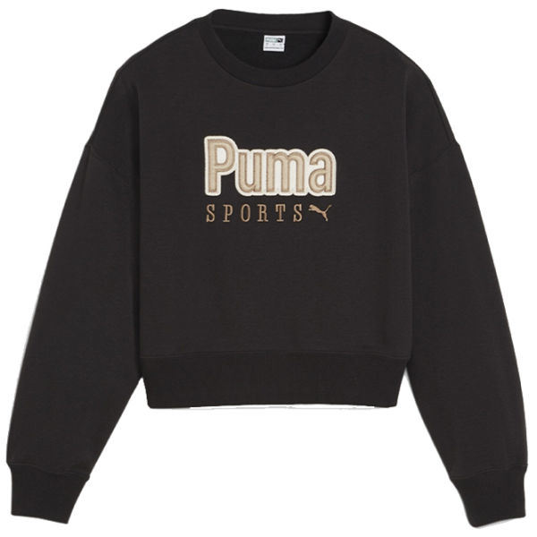 Jachetă sport pentru femei Puma Team Oversized Crew Tr L/ Black photo 1 Jachetă sport pentru femei Puma Team Oversized Crew Tr L/ Black photo 1